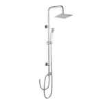 iBathUK Elevex Modern 2 Way Shower Riser Rail Kit, Stainless Steel