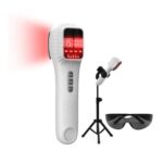 iKeener Handheld Infrared Light Therapy Device with Stand, 3x808nm12x650nm