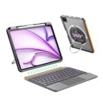 iPad Air 13-Inch Gray Keyboard Case with Trackpad and Backlit