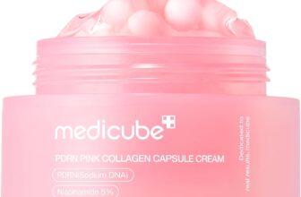 medicube Capsule Cream with Salmon DNA PDRN Pink Collagen Lightweight Moisture Glow Cream with PDRN, Niacinamide – Uneven Skin Tone & Hydration Care, Korean Skincare, 1.94 oz