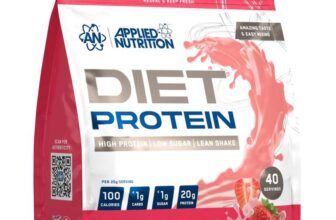 pplied Nutrition Diet Whey – High Protein Powder Supplement, Low Carb & Sugar, for Weight Management with CLA, L (1kg – 40 Servings