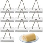 10Pcs Transparent Cupcake Box, Rectangle Clear Cake Packaging Boxes for Cheesecake, Macaron, Muffin, Cookies, Pies, Mini Cakes, Fairy Cakes, Ideal for Gifting, Home Bakeries with Tray