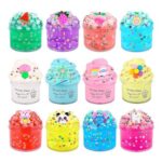 12-Pack Slime Kit: 8 Clear, 4 Fluffy Butter Slime