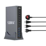 12 Port 1200W GaN4 Fast Charger Digital Display Multi Device Charging Hub 8PD140W 4QC30W – Sold by Shenzhen Aibo Technology Co