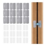 12-Set No-Drill Magnetic Stainless Steel Cabinet Door Latches with Adhesive