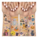 12 Sheets Halloween Glitter Tattoos – 120 Styles