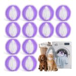 12Pcs Pet Hair Remover Laundry Balls, Reusable Lint Catcher