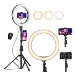12in Ring Light with Tripod and Phone Holder, 63in Stand
