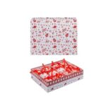 12pc Christmas Bauble Set Gift Boxed Nordic Fun