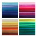 12×12 50pcs Cotton Fabric Squares for Sewing Quilting Supplies-Solid