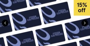 15% off Pizza Express E-Gift Cards (£10 – £250)