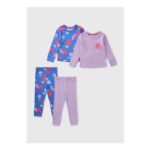 2 Pack Girls Floral Pyjama Set (1-7 Yrs) 1-1.5 Yrs
