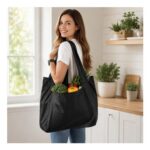 2 Pack Large Foldable Reusable Non-Woven Shopping Bags, 50x66cm