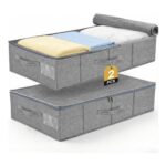2-Pack Under-Bed Storage Box with Lid, 6.7 in High
