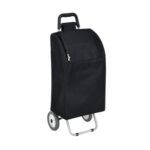 2 Wheel Folding Black Insulated Shopping Trolley