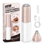 2-in-1 Eyebrow Trimmer & Face Shaver, Painless, Waterproof, Travel Size