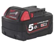 2 x Milwaukee M18 B5 18V 5.0Ah Li-Ion RedLithium Battery