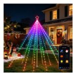 2.5M Outdoor Smart Christmas Tree Lights for Flagpole