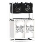 210 L Laundry Hamper with 4 Removable Bags, 2-Floor Collapsible