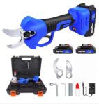 21V Electric Secateurs Cordless Pruning Shears Battery Powered with two 1.5AH Lithium Batteries ,for Pruning Trees and Shrubs