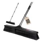 23.6in Wide Garden Yard Broom, Heavy Duty, Black