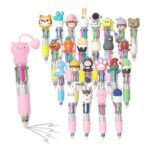 24-Pack Mini 4-Colour Retractable Ballpoint Pens