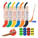 24 Pcs Hockey Pencils with Erasers and Sharpeners