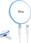 25W Magnetic Wireless Charger for iPhone Mag-Safe Charger with 6.6FT Cable