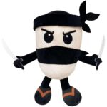 25cm Cappuccino Assassino Collectible Plush Ornament,Culture Figure Decor,Soft Fluffy Desktop Display Plush