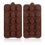 2Pcs Halloween Silicone Chocolate Moulds