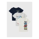 3 Pack Boys Motorcar T-Shirts (1-8yrs)