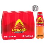 3 x Lucozade Energy Drink Original / Orange 8 x 380ml Multipack