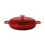 3.7L Cast Iron Casserole Dish – Red