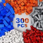 300-Piece Multi-Colour Building Bricks Set, 2×4 Blocks Compatible with Major Brands