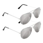 315 Supplies 2-Pack Sunglasses for Men UV400 Pilot Style