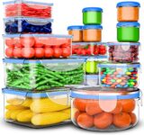 32 Pcs Food Storage Containers with Lids Airtight, Plastic Meal Prep