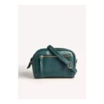 365 by Freemans Forest Green Leather Lucie Crossbody Bag