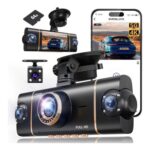 4 Channel Dash Cam, 4K 3 X 1080P 64GB Card Included