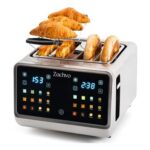 4-Slice Stainless Steel Toaster with Touchscreen and Extra-Wide Bagel Slots