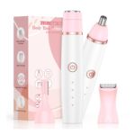 4-in-1 Womens Facial Hair Remover & Bikini Trimmer, Rechargeable Wet/Dry