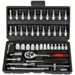 46-Piece Tool Set, Ratchet Wrench, Metric Socket Screwdriver Bits – Amazon Haul Global (discount at checkout)