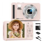 4K 64MP Digital Camera, 2.8-Inch Compact