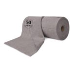 50-Pack Reusable Microfiber Cleaning Cloths, Ultra-Absorbent, Grey