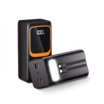 50000mAh Power Bank: Built-in Cable, 7 Outputs, 3 Inputs, Flashlight