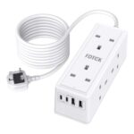 6 Way 3M Extension Lead with USB Slots