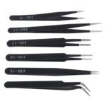 6pcs Precision ESD Tweezers Set, Anti-Static Stainless Steel, Non-Magnetic Curved Set (1.5mm) – Amazon Global Haul (discount at checkout)
