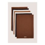 7 Pack Beige Slogan Tea Towels