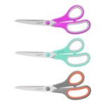 8-Inch Multipurpose Scissors, 3-Pack, Ultra-Sharp Blades, Comfort-Grip