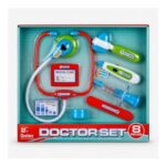 8 Piece Doctor Set with Light & Sound Stethoscope