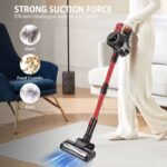 8 in 1 Cordless Handheld Stick Vacuum Cleaner,17000PA Cordless Vacuum Cleaner, with LED Light,3000mAh Battery w/code Zhitaozhang Tool